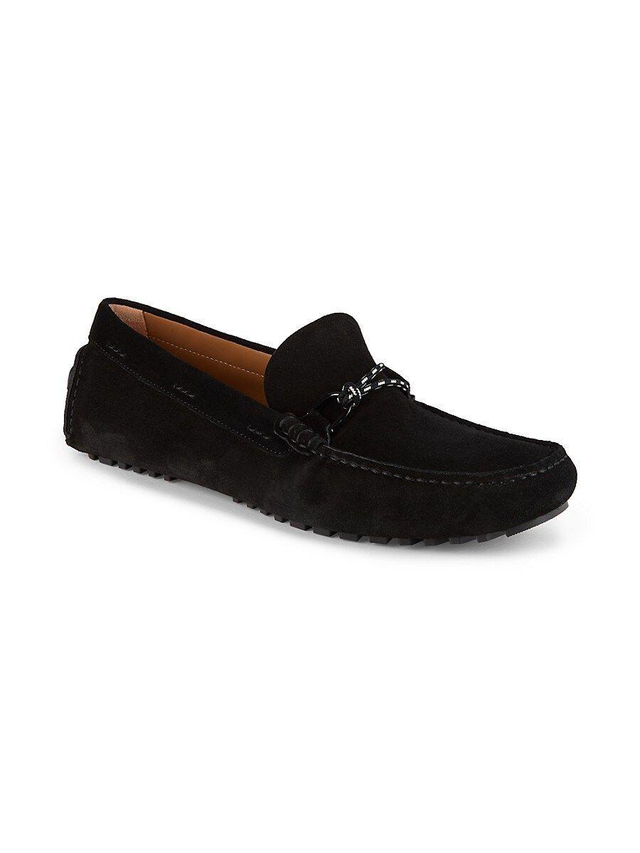 Boss hotsell suede loafers