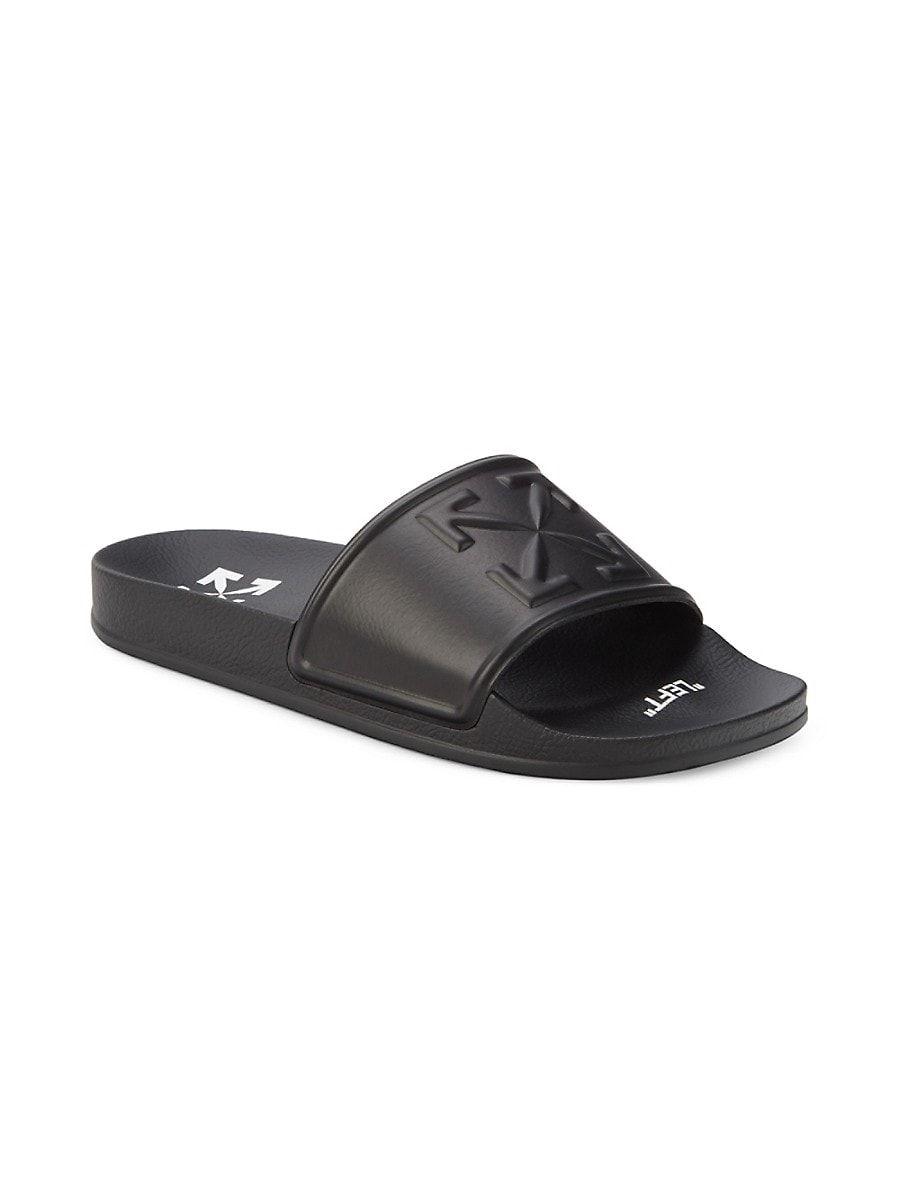 Off-White c/o Virgil Abloh Arrow Pool Slides in Black