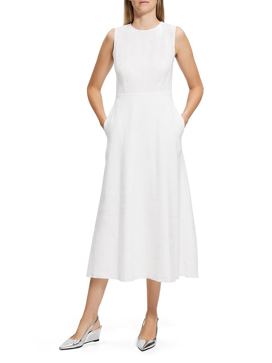 Theory white hotsell linen dress