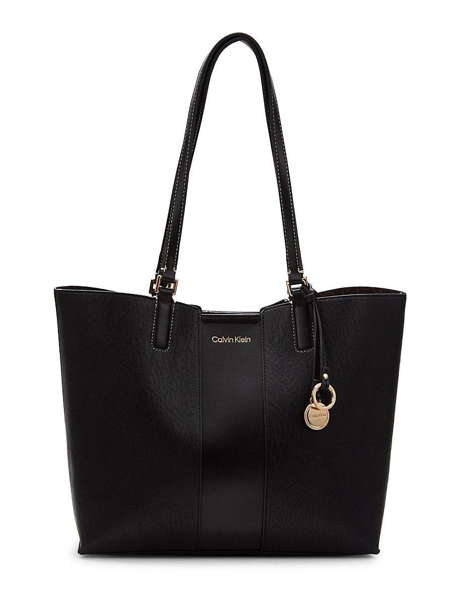 Calvin Klein Logocharm Tote in Black Lyst