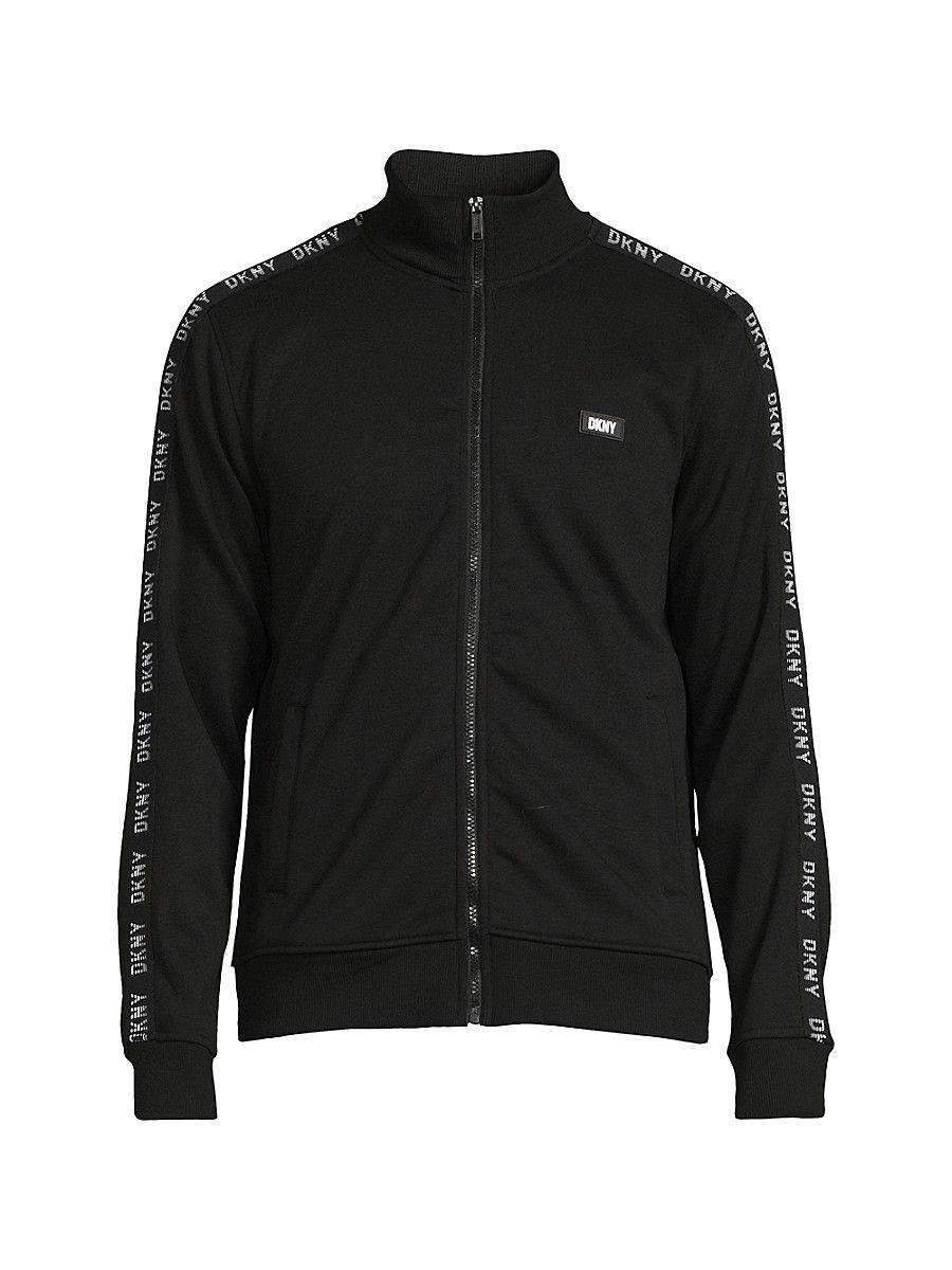 St. John Dkny Fordham Logo Track Jacket in Black for Men Lyst