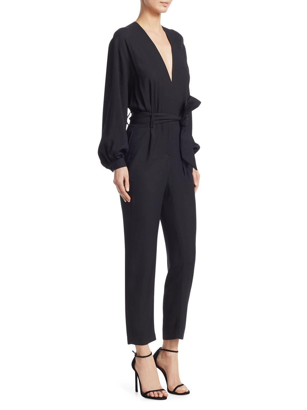 iro v neck jumpsuit