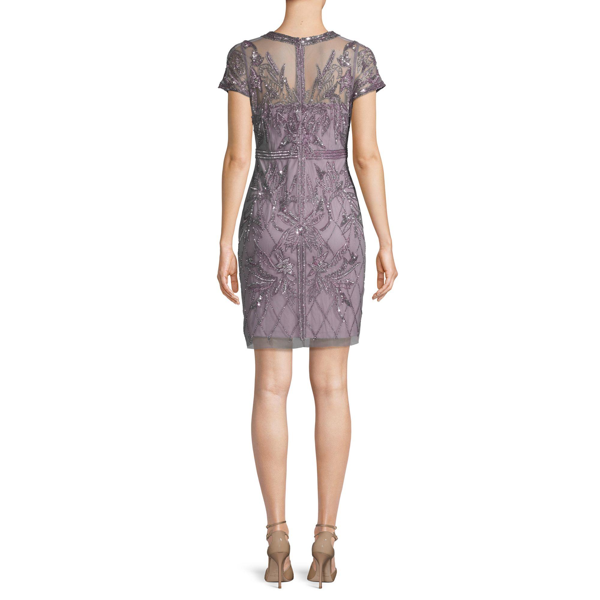 beaded overlay dress