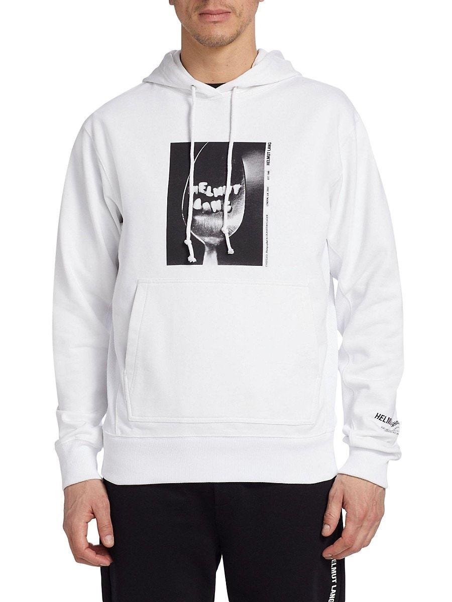 Helmut Lang Photo 2 Pullover Hoodie in White for Men Lyst