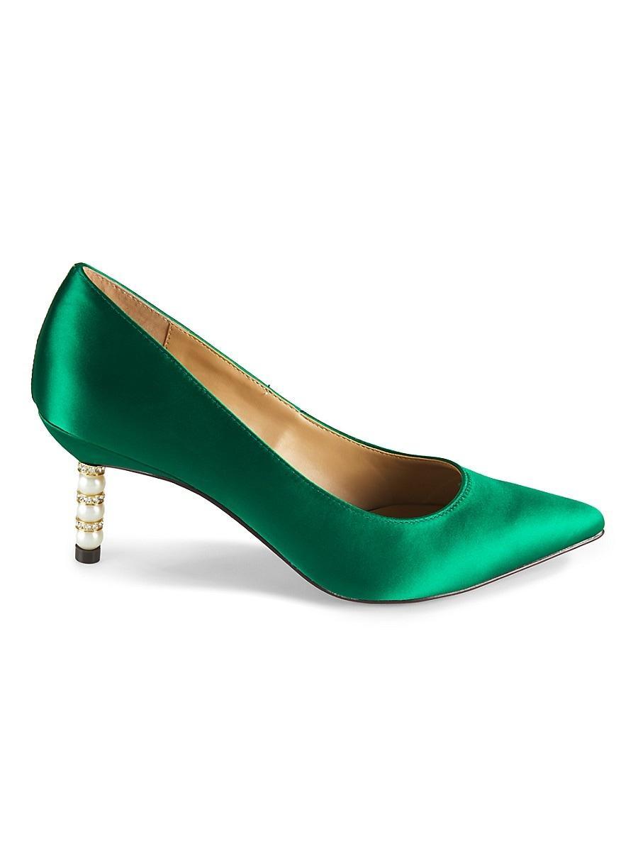 Designer Green Satin Pumps for Women Up to 69 off Lyst