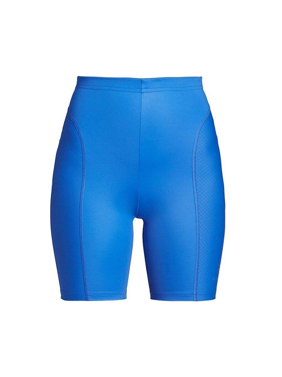 Balenciaga Matte Logo Biker Shorts in Blue | Lyst
