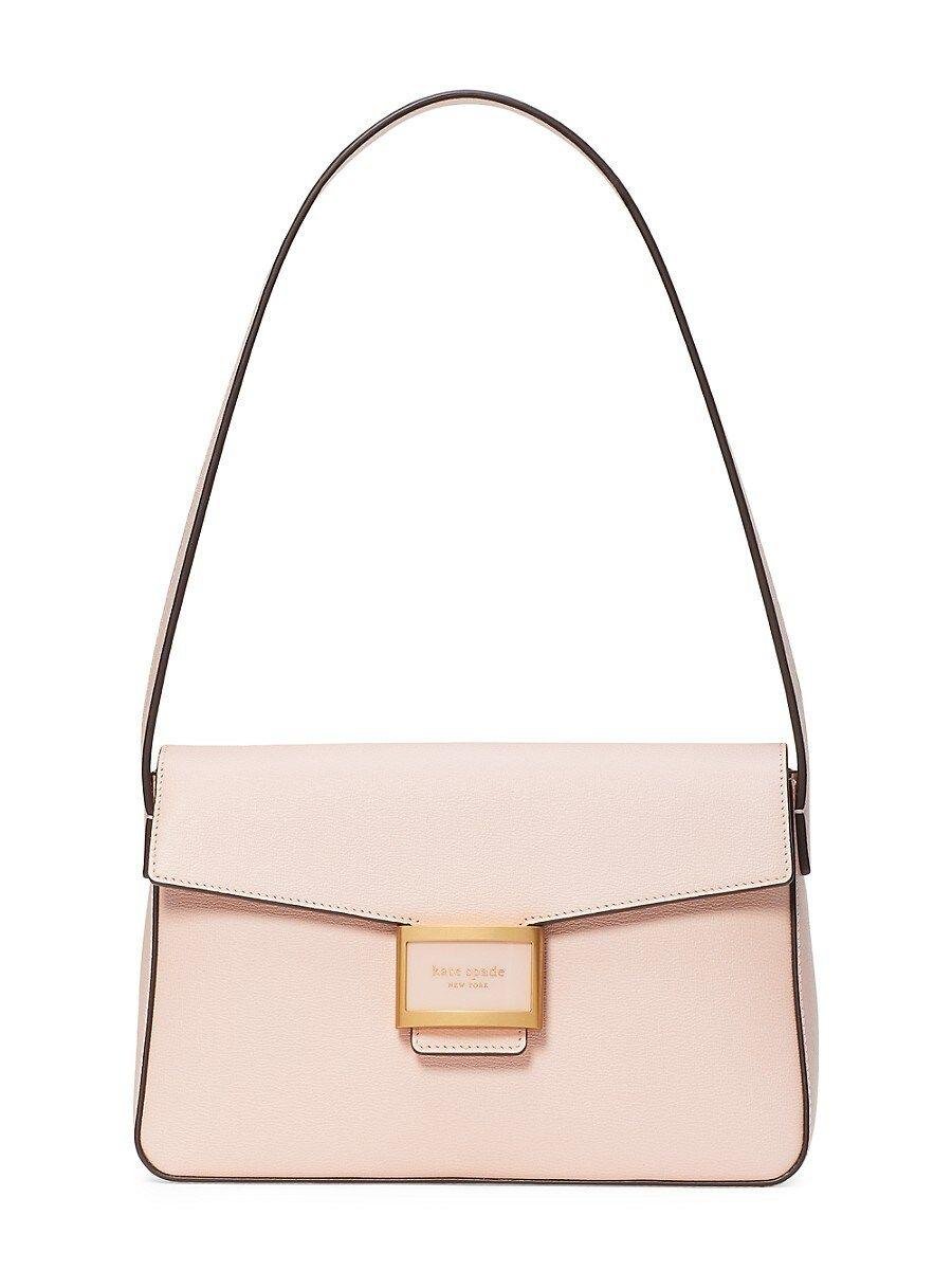 Kate Spade Katy Medium Leather Shoulder Bag in Pink | Lyst