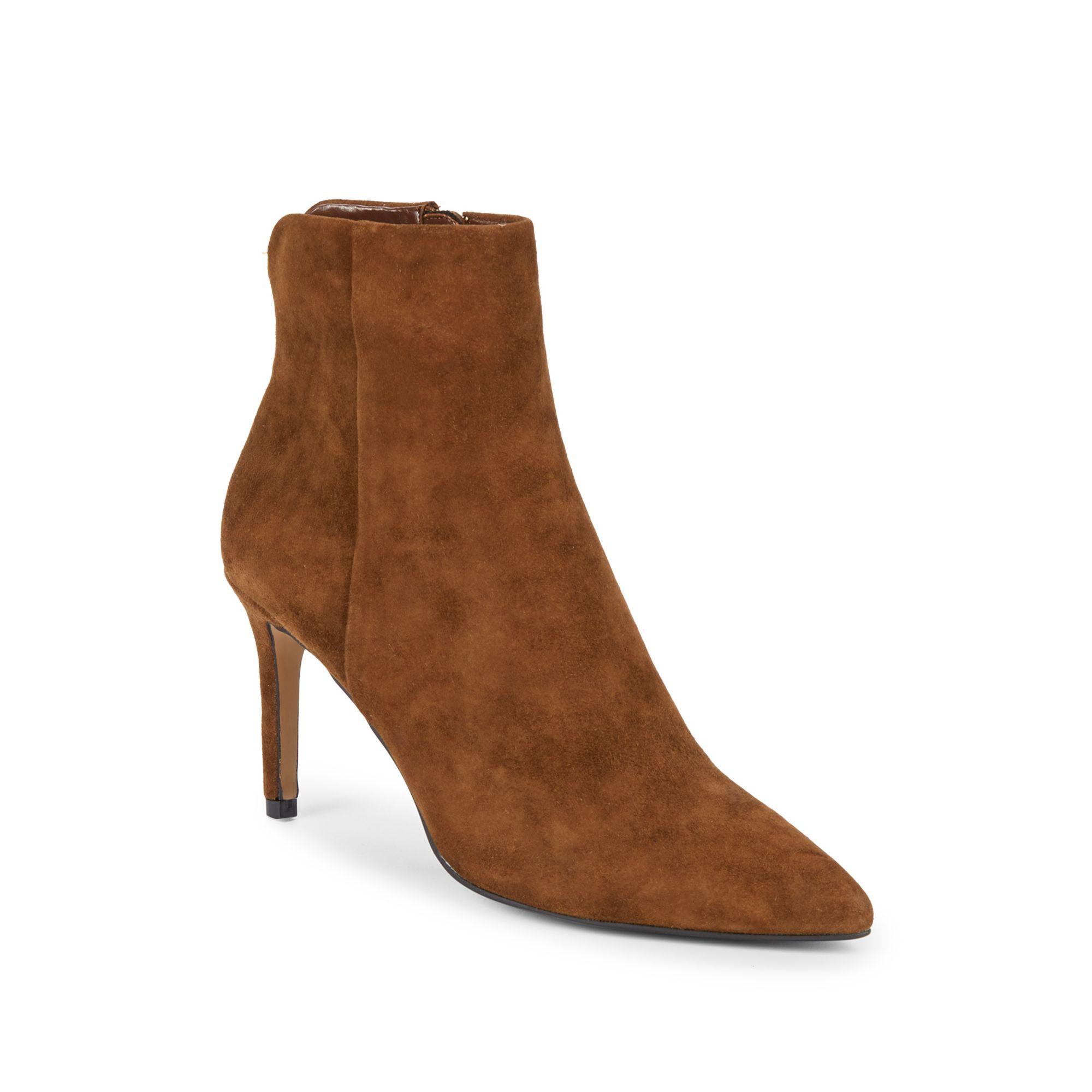 suede stiletto booties