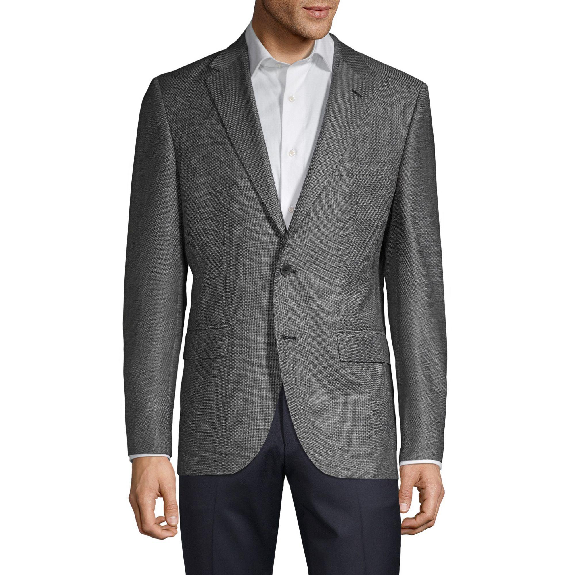 BOSS by Hugo Boss Tesse Regular-fit Wool Suit Jacket in Grey (Gray) for ...