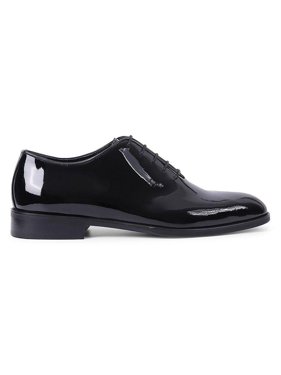 VELLAPAIS Wholecut Patent Leather Oxford Shoes in Black for Men | Lyst