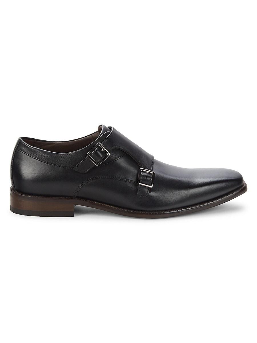 Johnston & Murphy Archer Double Monk Strap Shoes in Black for Men Lyst