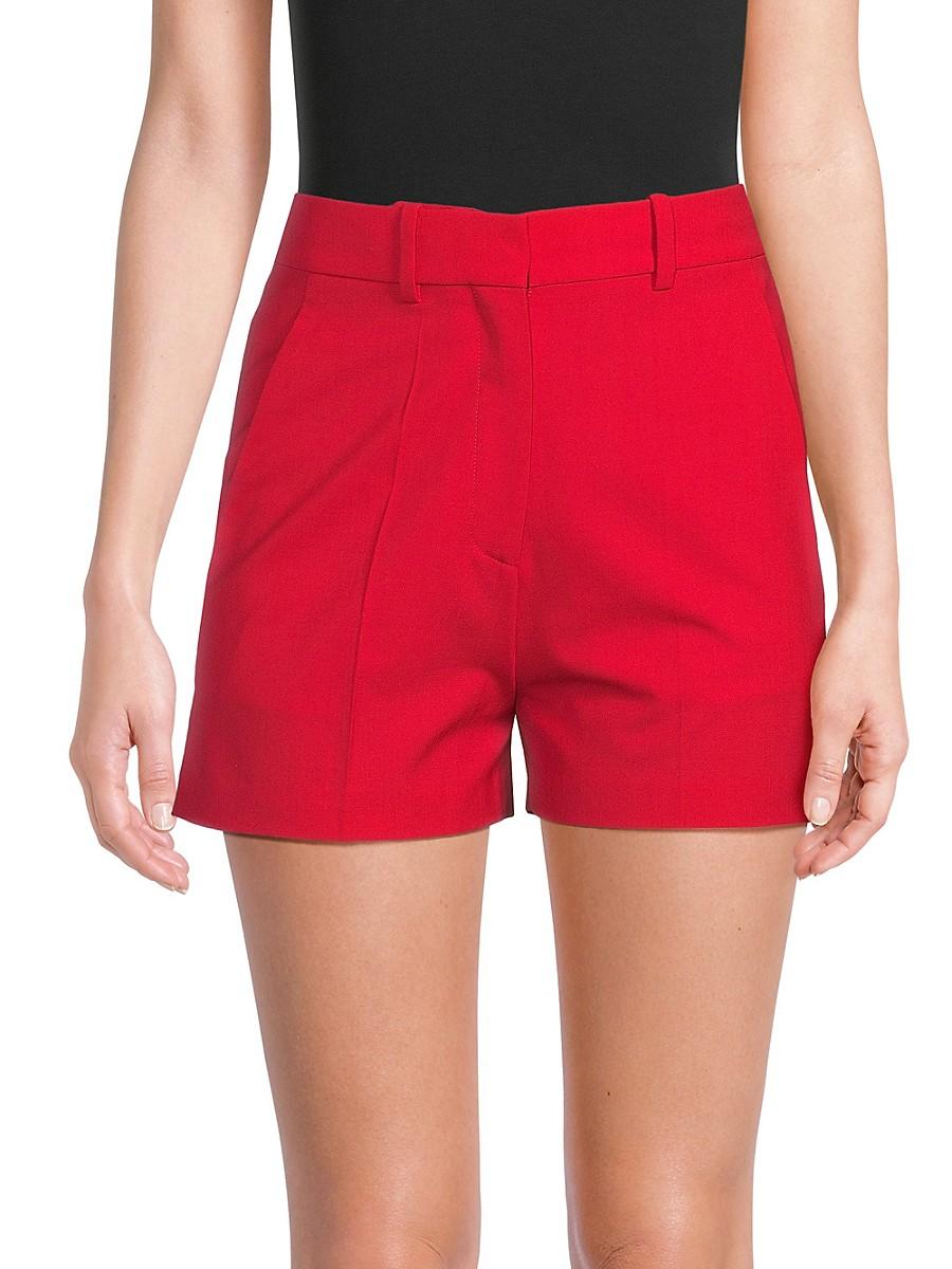 ショートパンツ VALENTINO GARAVANI WOMAN SHORTS VALENTINO GARAVANI Embroidered ribbed metallic jacquard-knit