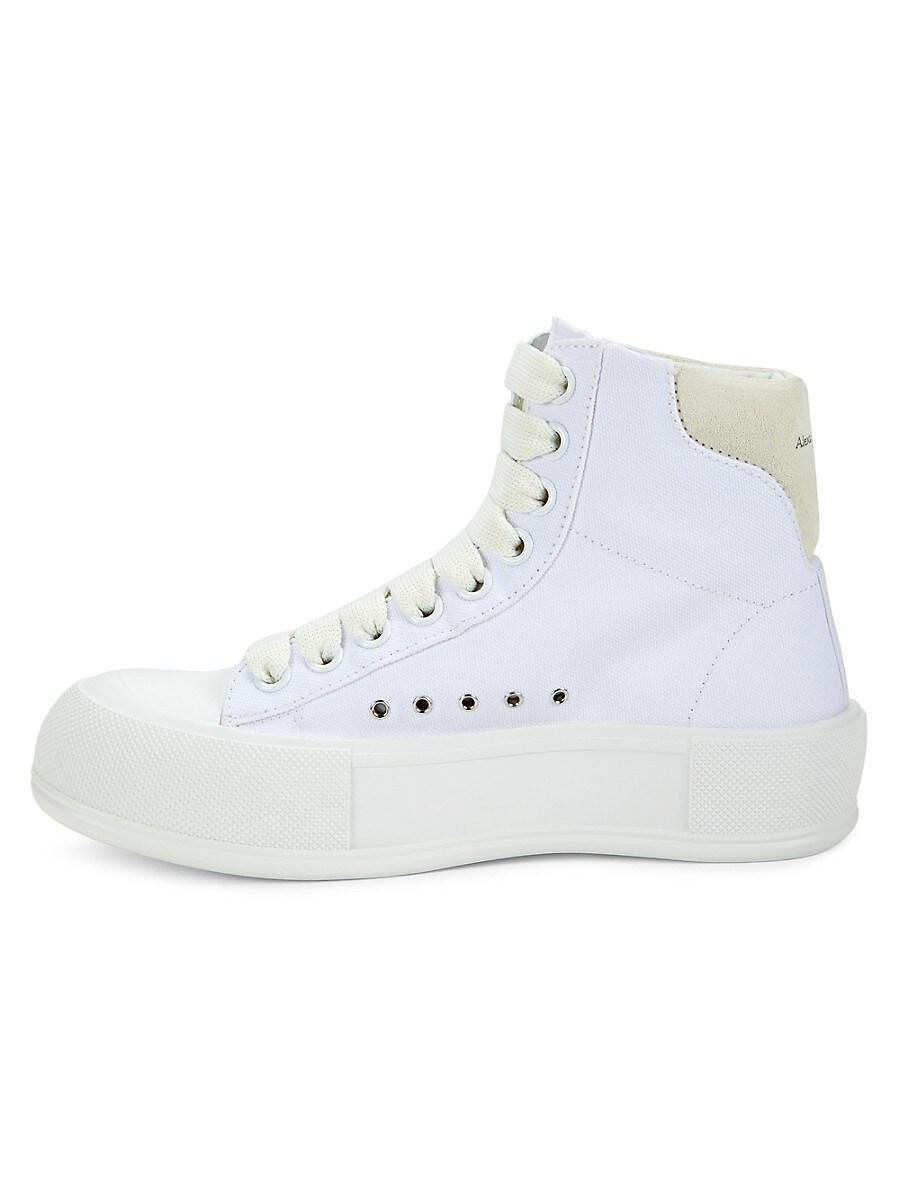 【送料&関税込】Alexander McQueen Perforated High Top Sneake Alexander McQueen Tread Slick high-top Sneakers | Black