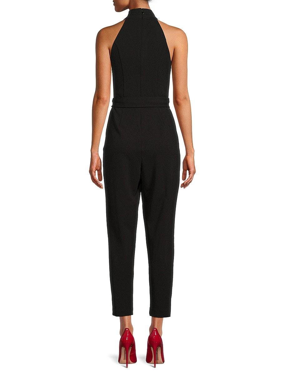 Rachel Roy Harland Belted Cropped Jumpsuit in Black Lyst UK