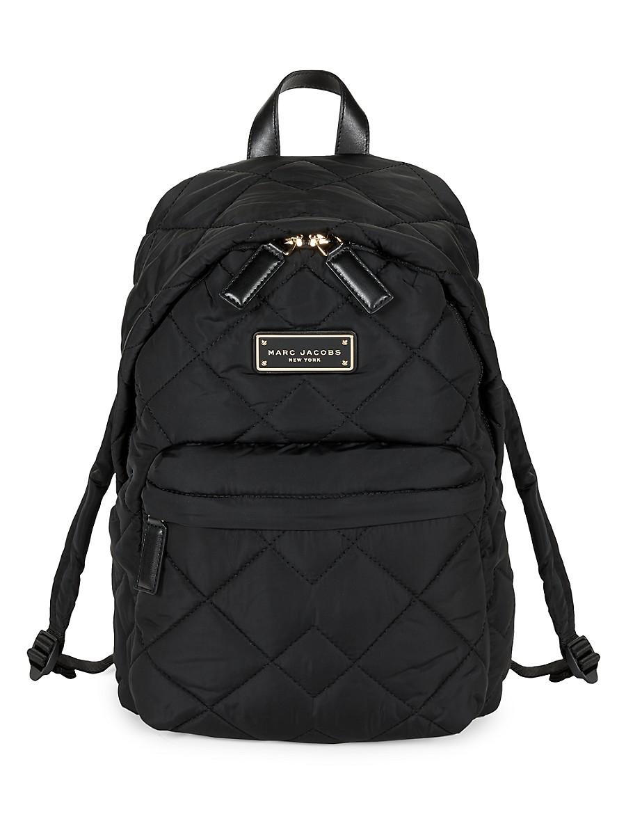 Marc Jacobs Quilted Nylon Backpack in Black - Lyst