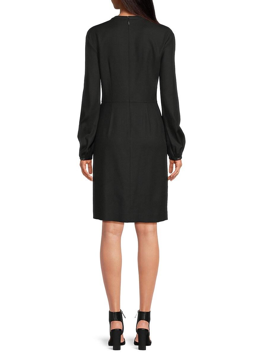 ワンピース Bally Dress bally-Black-Keyhole-Sheath-