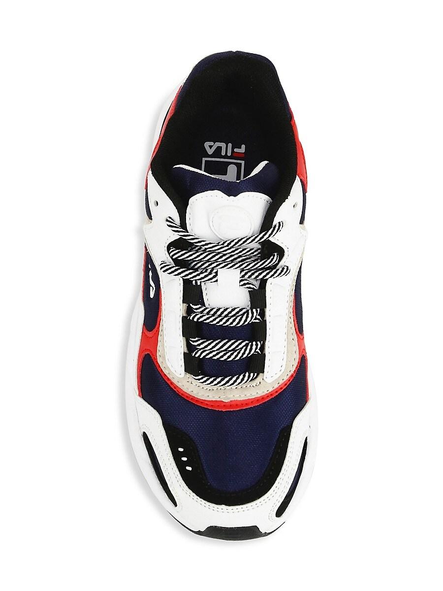 Fila Synthetic Luminance Chunky Colorblock Sneakers in White Navy (Blue) -  Save 59% | Lyst