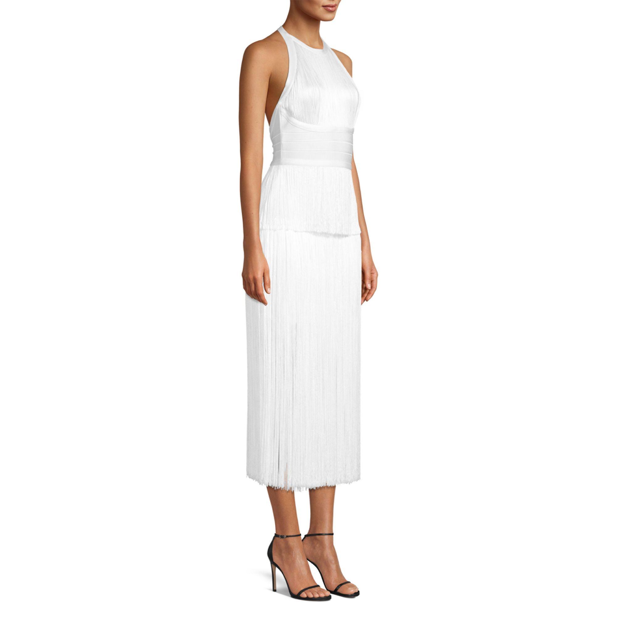 herve leger dress fringe