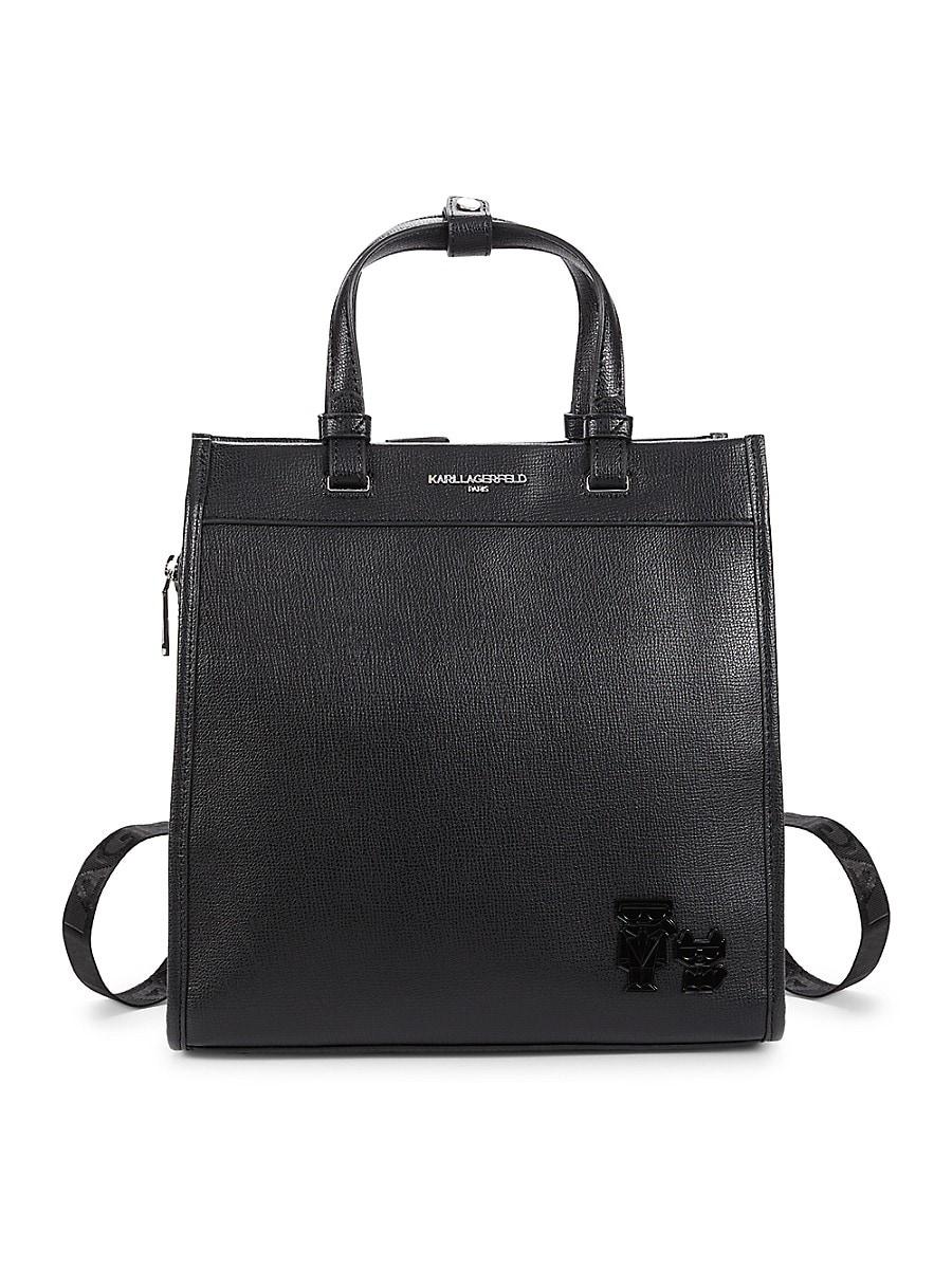 Karl Lagerfeld Maybelle Logo Two Way Tote in Black Lyst UK