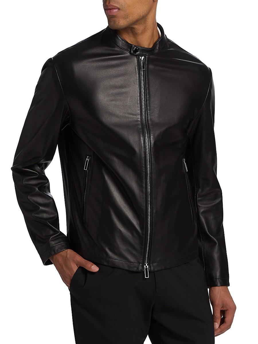 Emporio Armani Leather jackets for Men | Online Sale up to