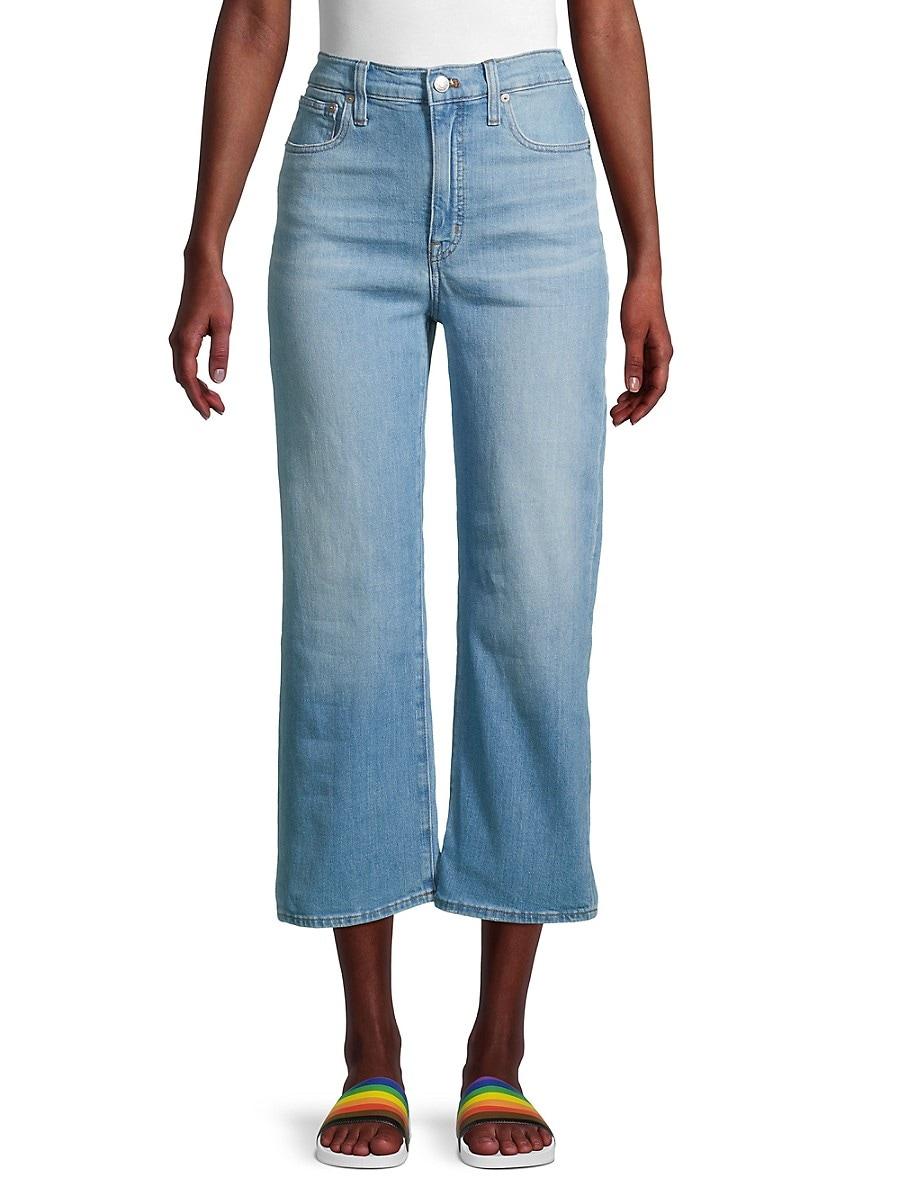 Wide-leg Cropped Slim-fit Jeans 