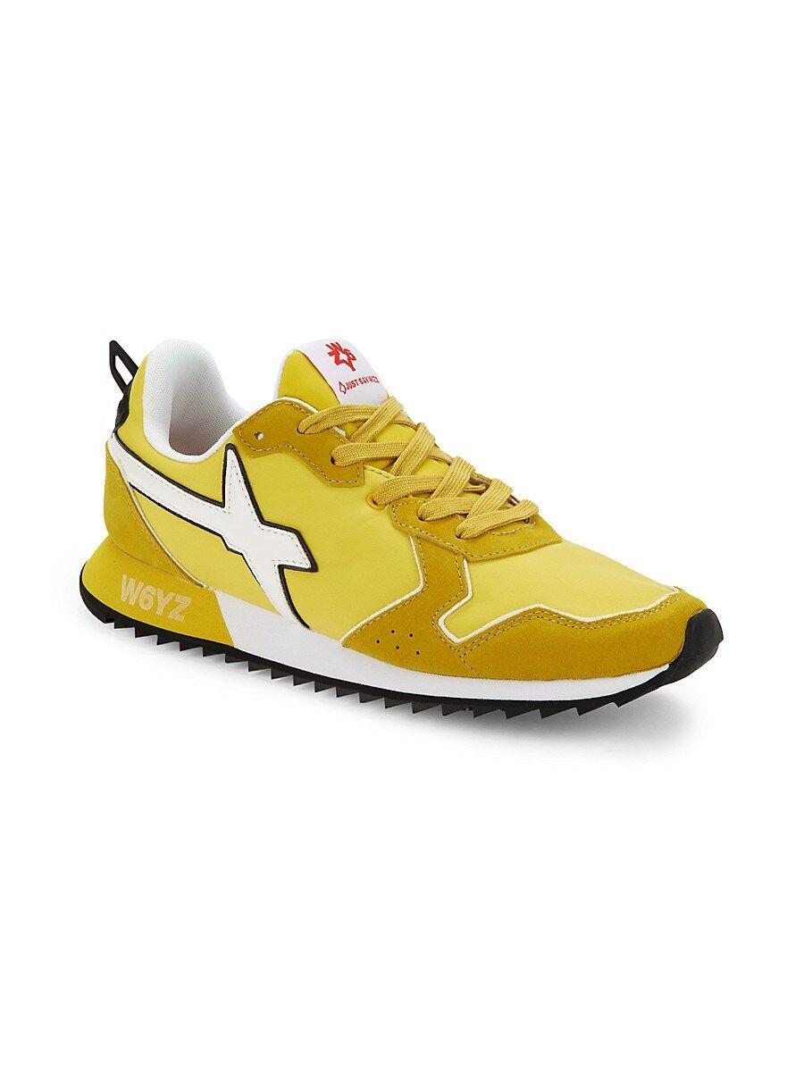 W6yz Jet Sawtooth Running Sneakers in Yellow for Men | Lyst