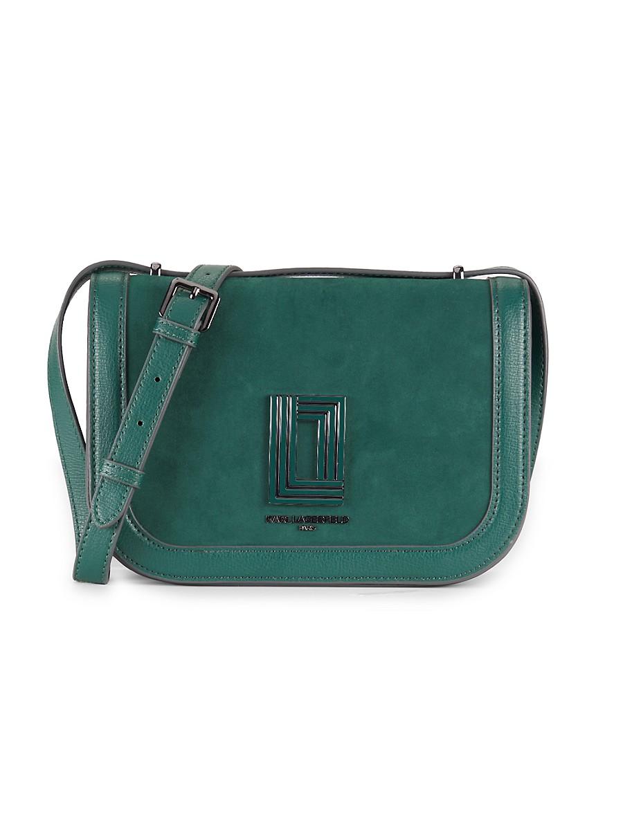 Karl Lagerfeld Simone Leather Crossbody Bag in Green Lyst UK
