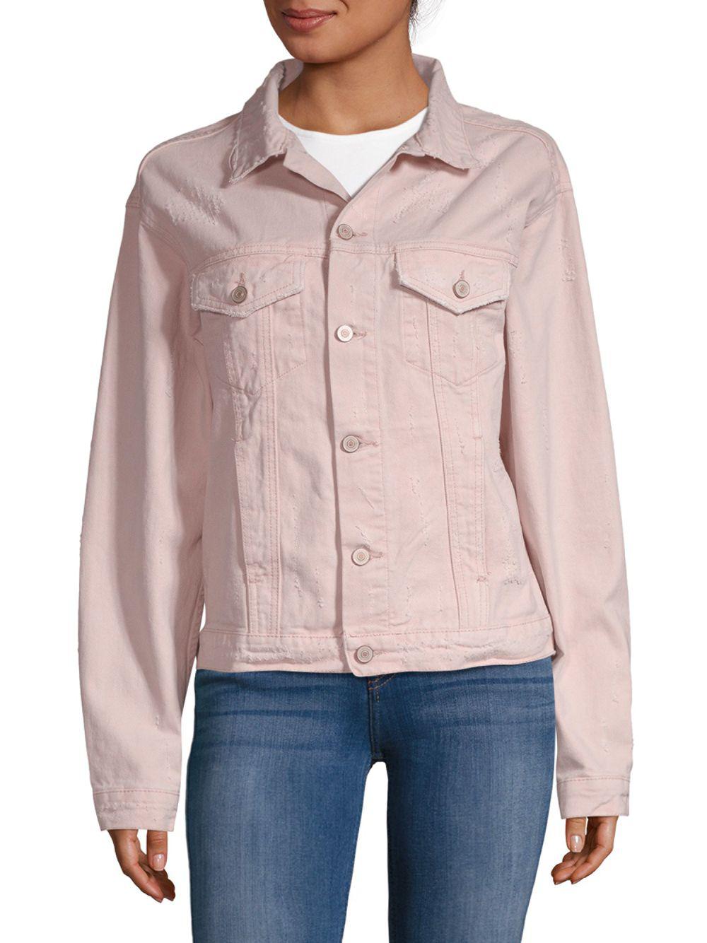 blush denim jacket