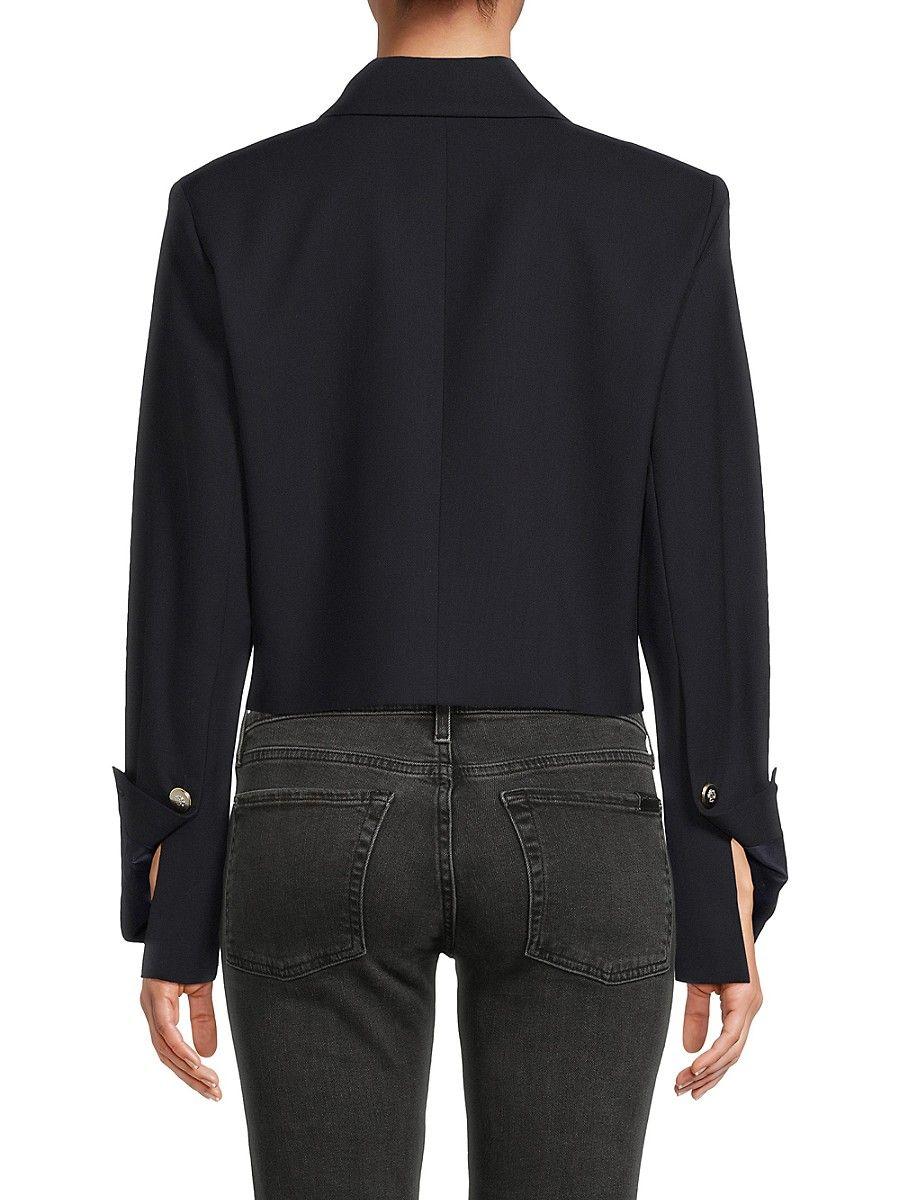 Cropped Wool Twill Jacket - Ready to Wear