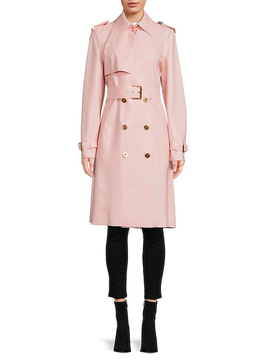 トレンチコート Versace Embroidered Polyester Blend Trench Coat Versace Trench coats for Women | Online Sale up to 64% off