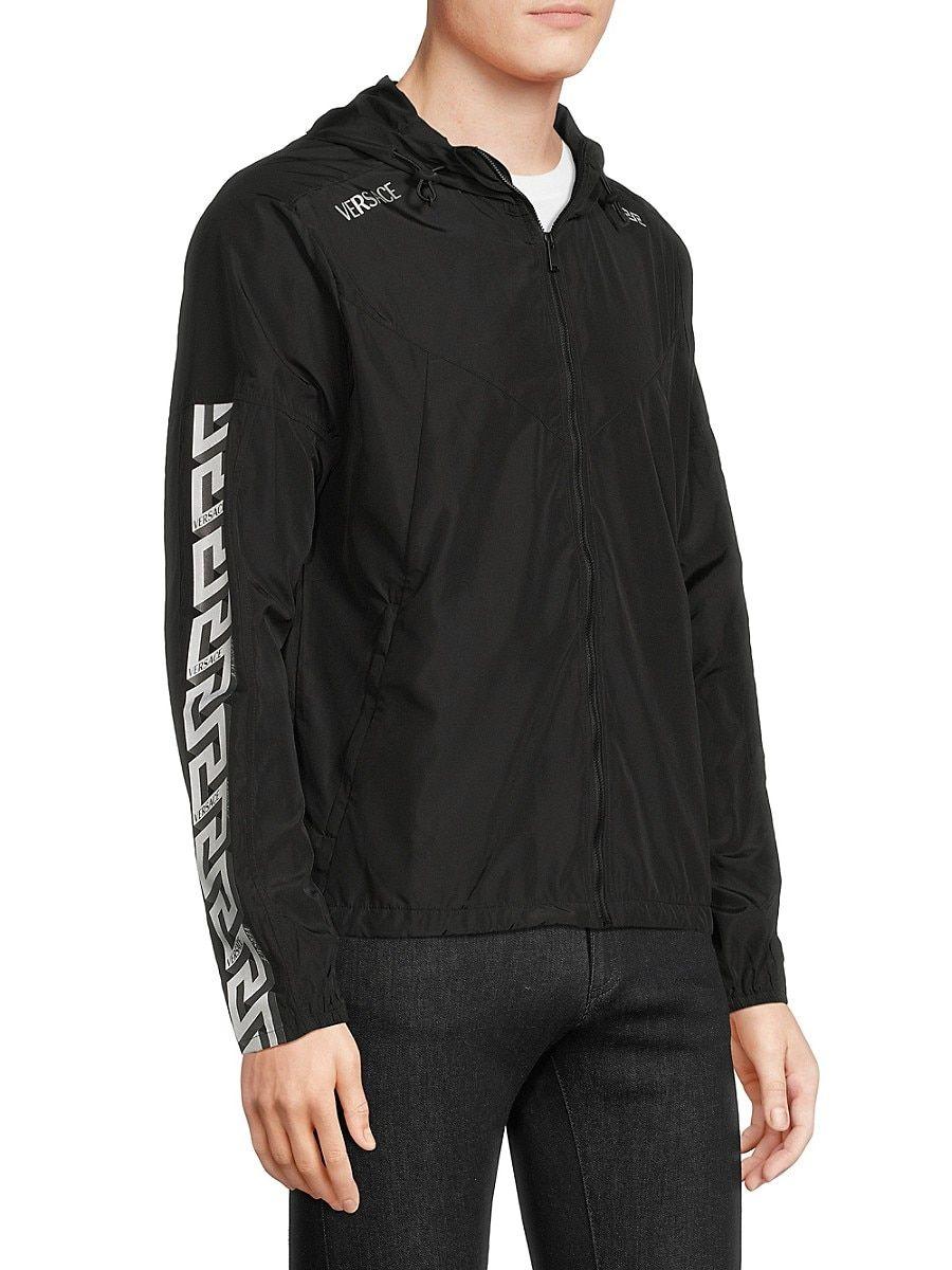 versace la greca zip up jacket