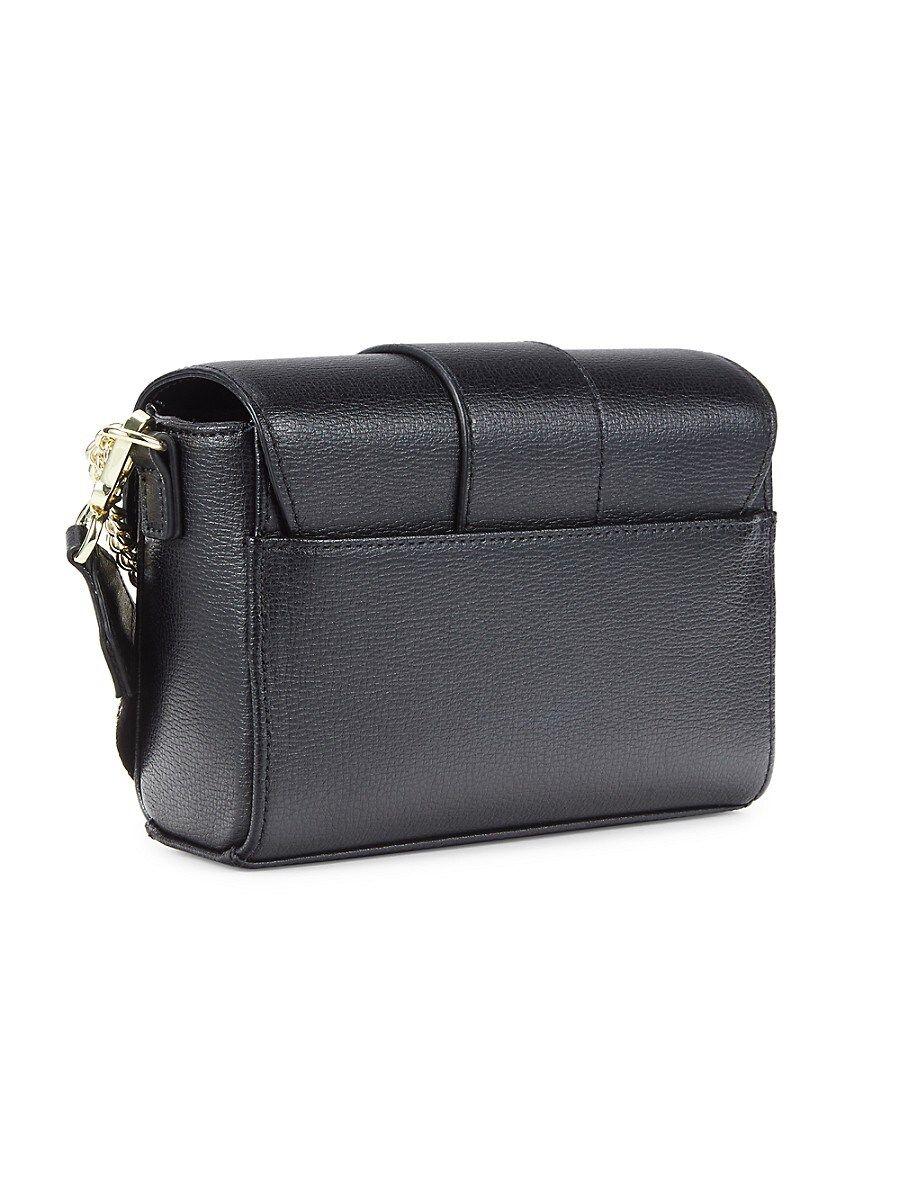 Karl Lagerfeld Jolie Harlow Leather Crossbody Bag in Black | Lyst