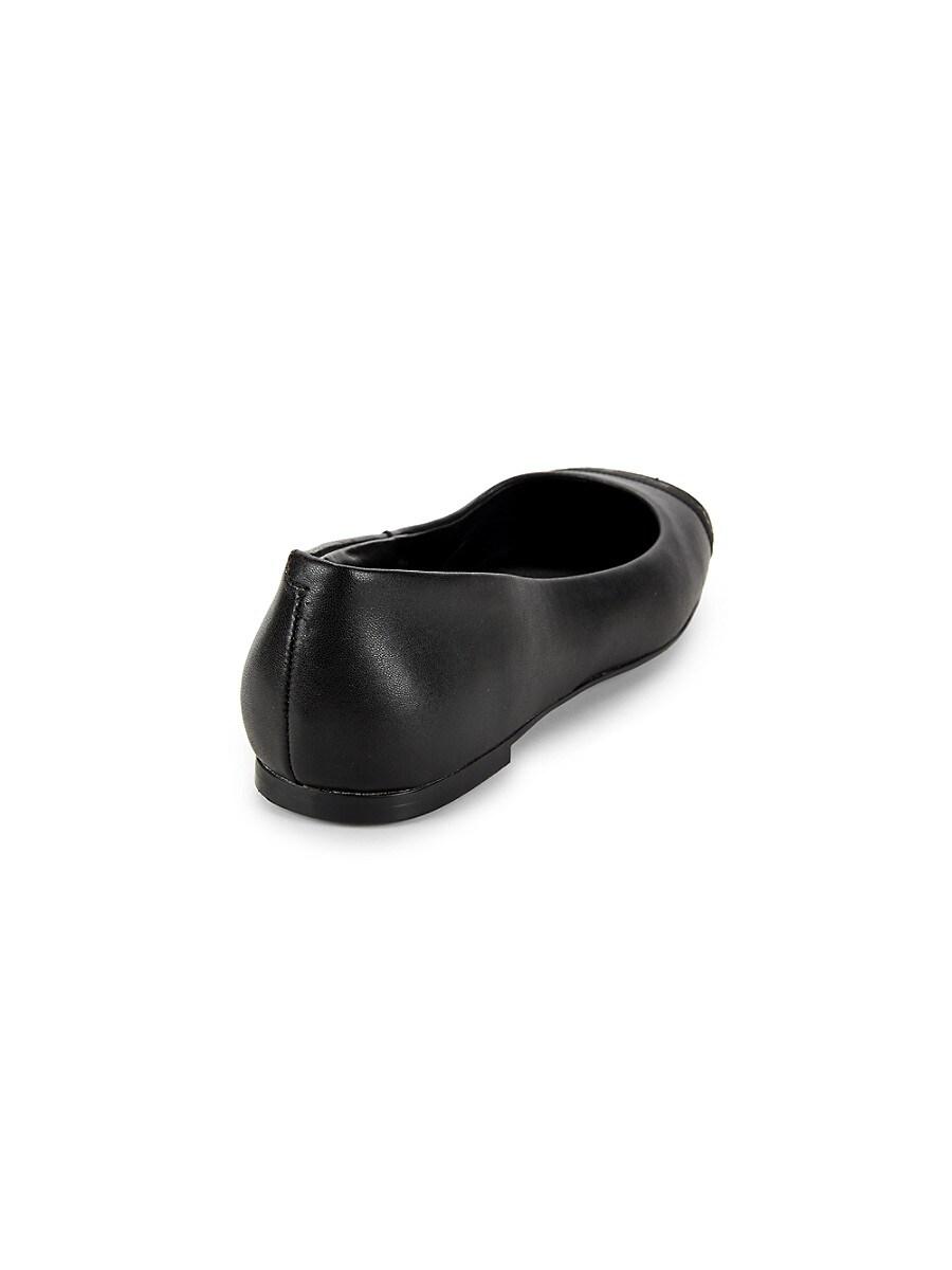 Karl Lagerfeld Zofia Logo Ballet Flats in Black Lyst
