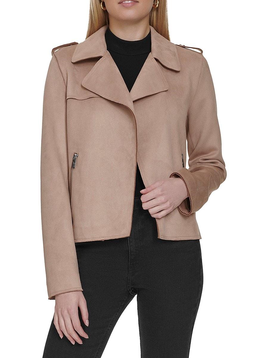 Andrew marc faux leather jacket hotsell