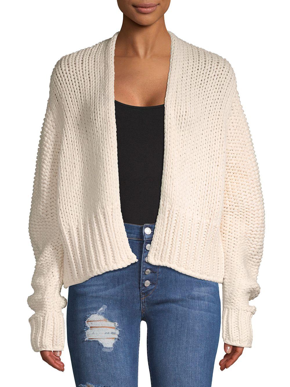 Free People Glow For It Cardigan in White | Lyst