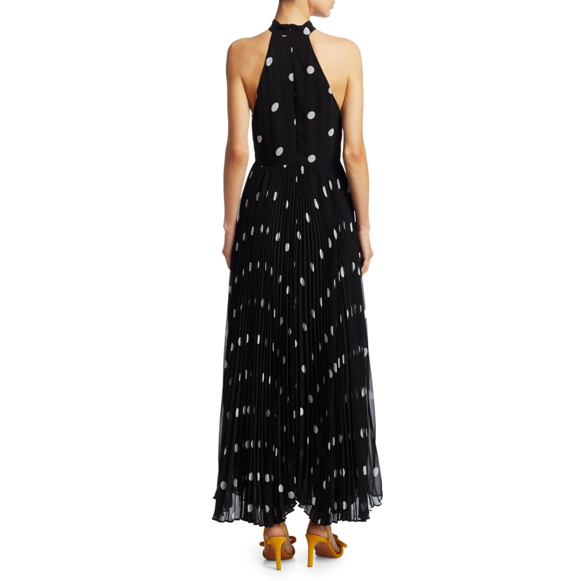 Zimmermann black top polka dot dress