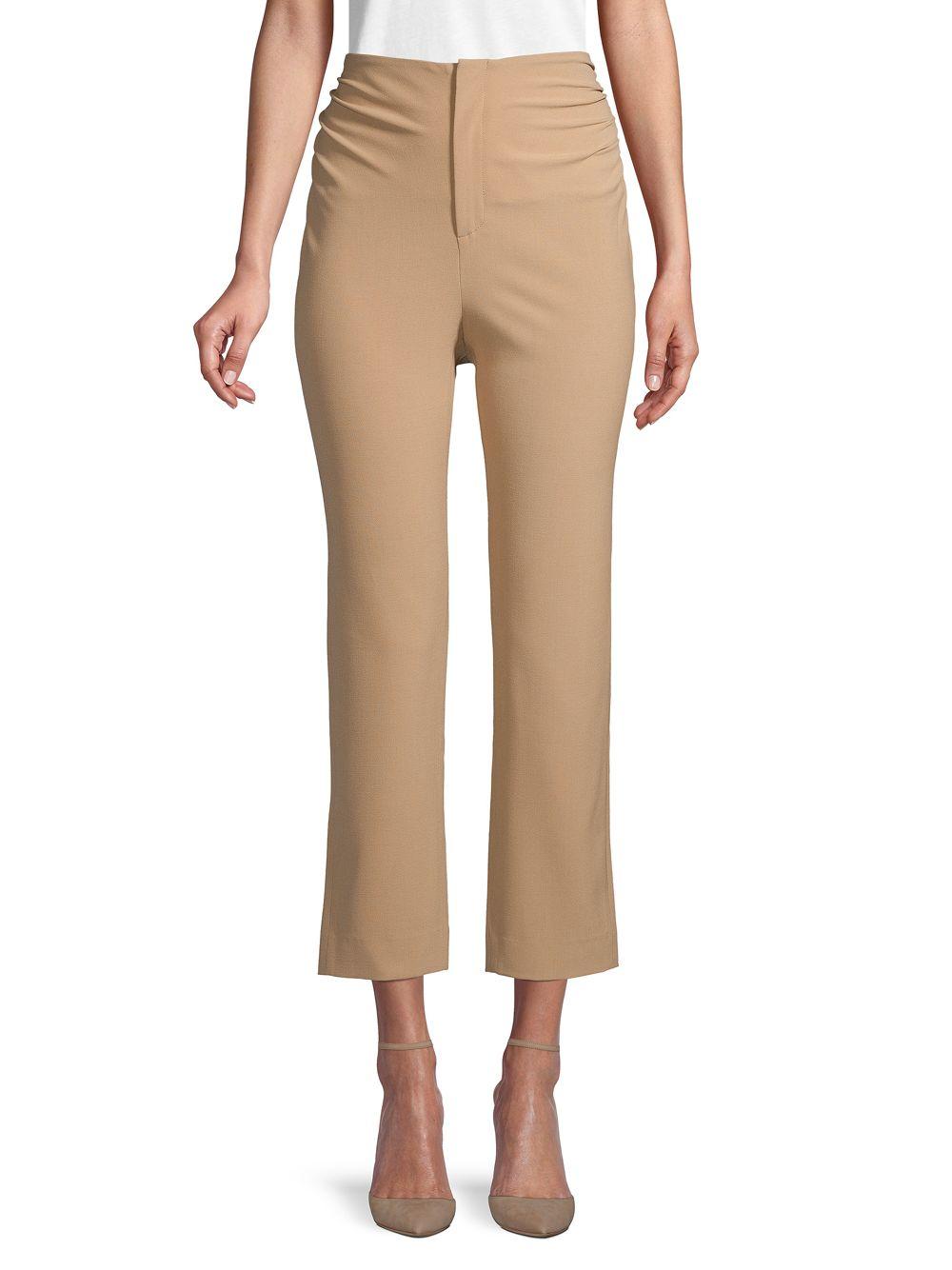 ruched ankle pants