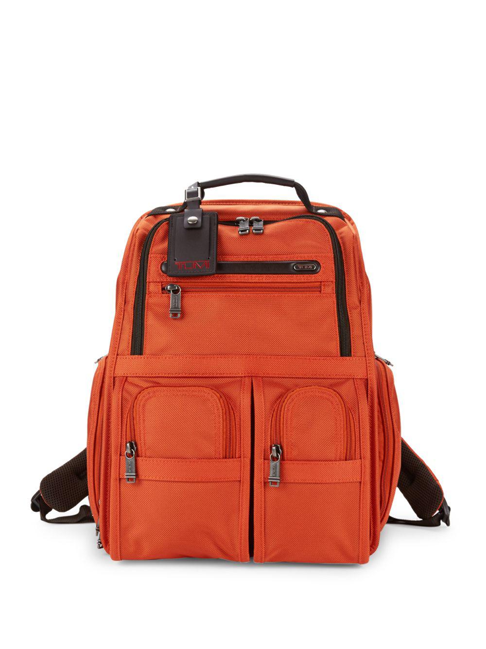 Tumi Synthetic Compact Laptop Brief Backpack in Orange Lyst