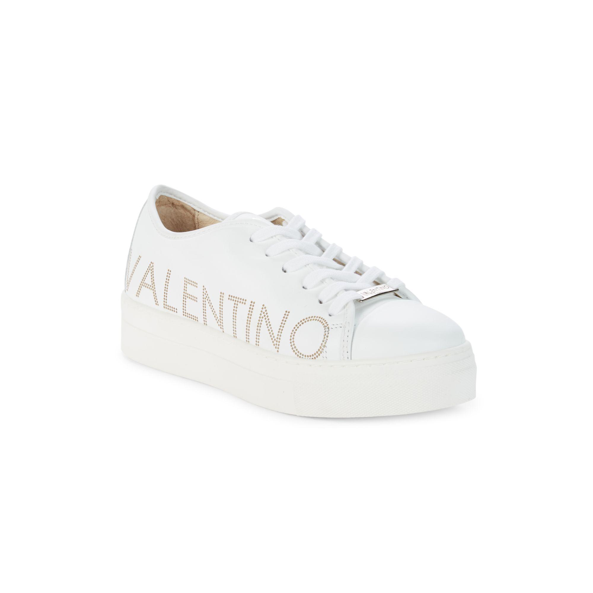 valentino by mario valentino dalia leather platform sneakers