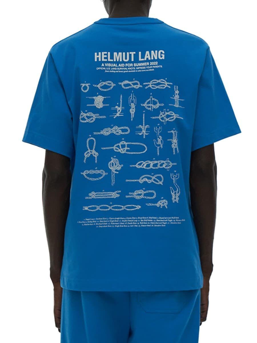 Helmut Lang Knots Lifeguard T-shirt in Blue for Men | Lyst