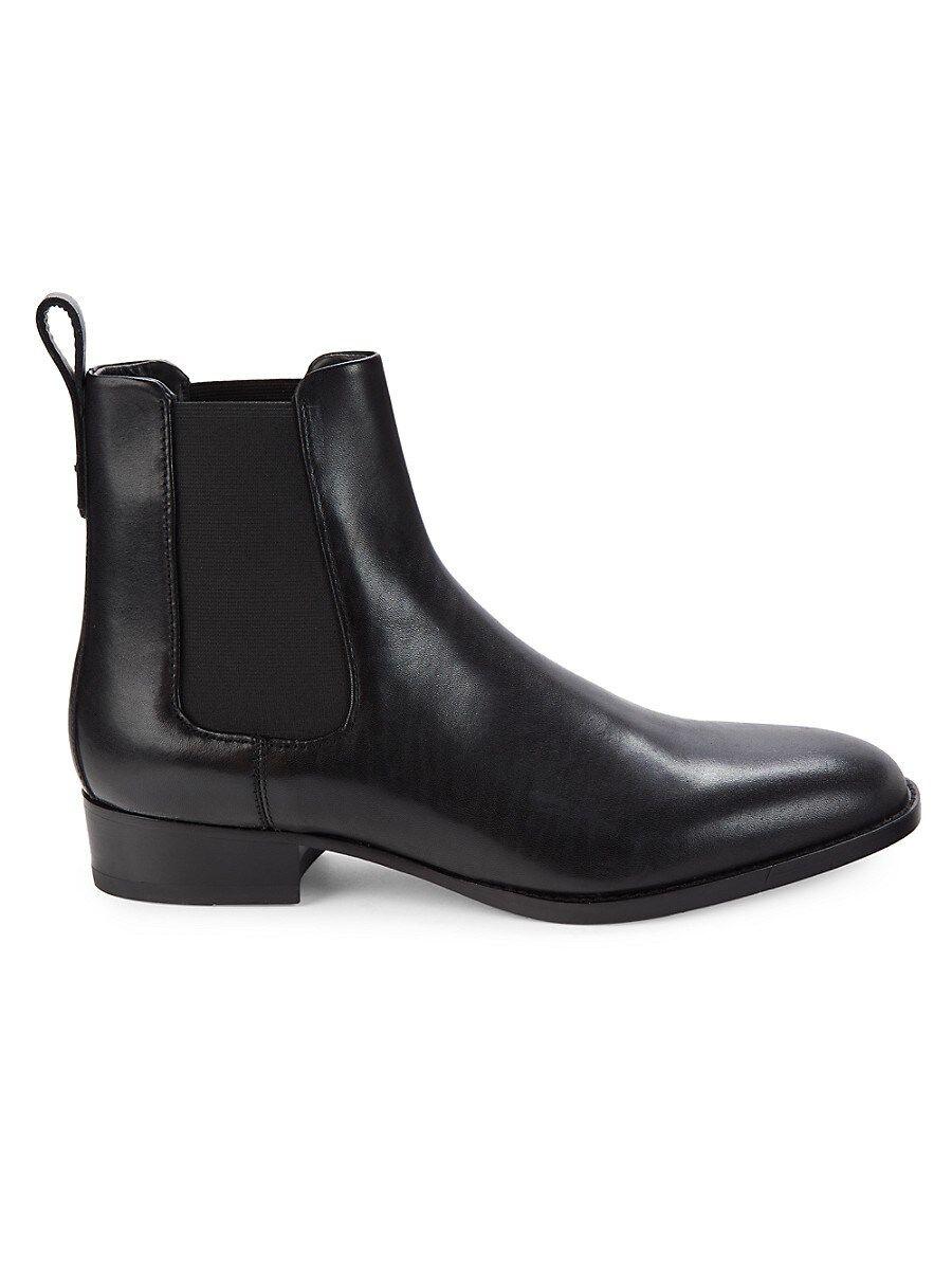 HUGO Cult Cheb Leather Chelsea Boots in Black for Men | Lyst