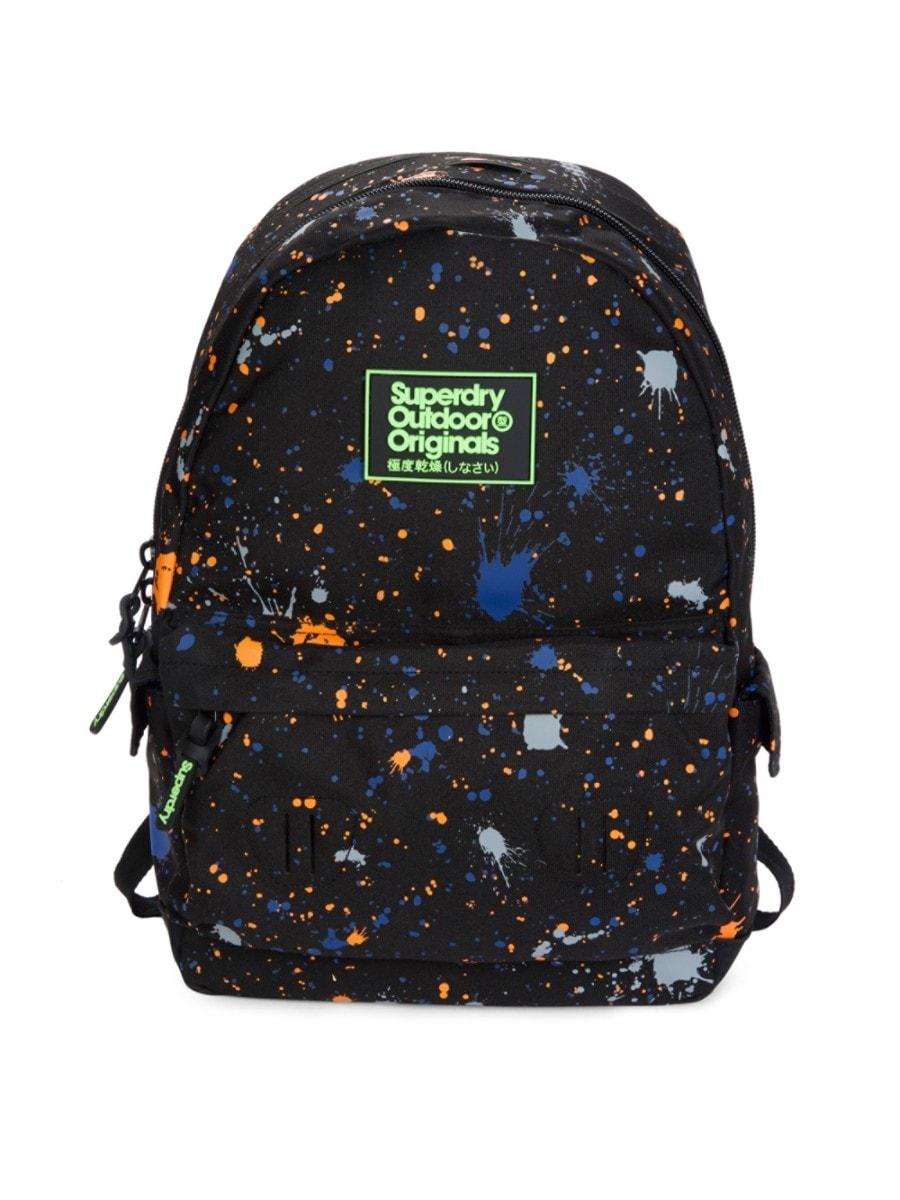 Superdry Paint Splatter Backpack in Black for Men | Lyst