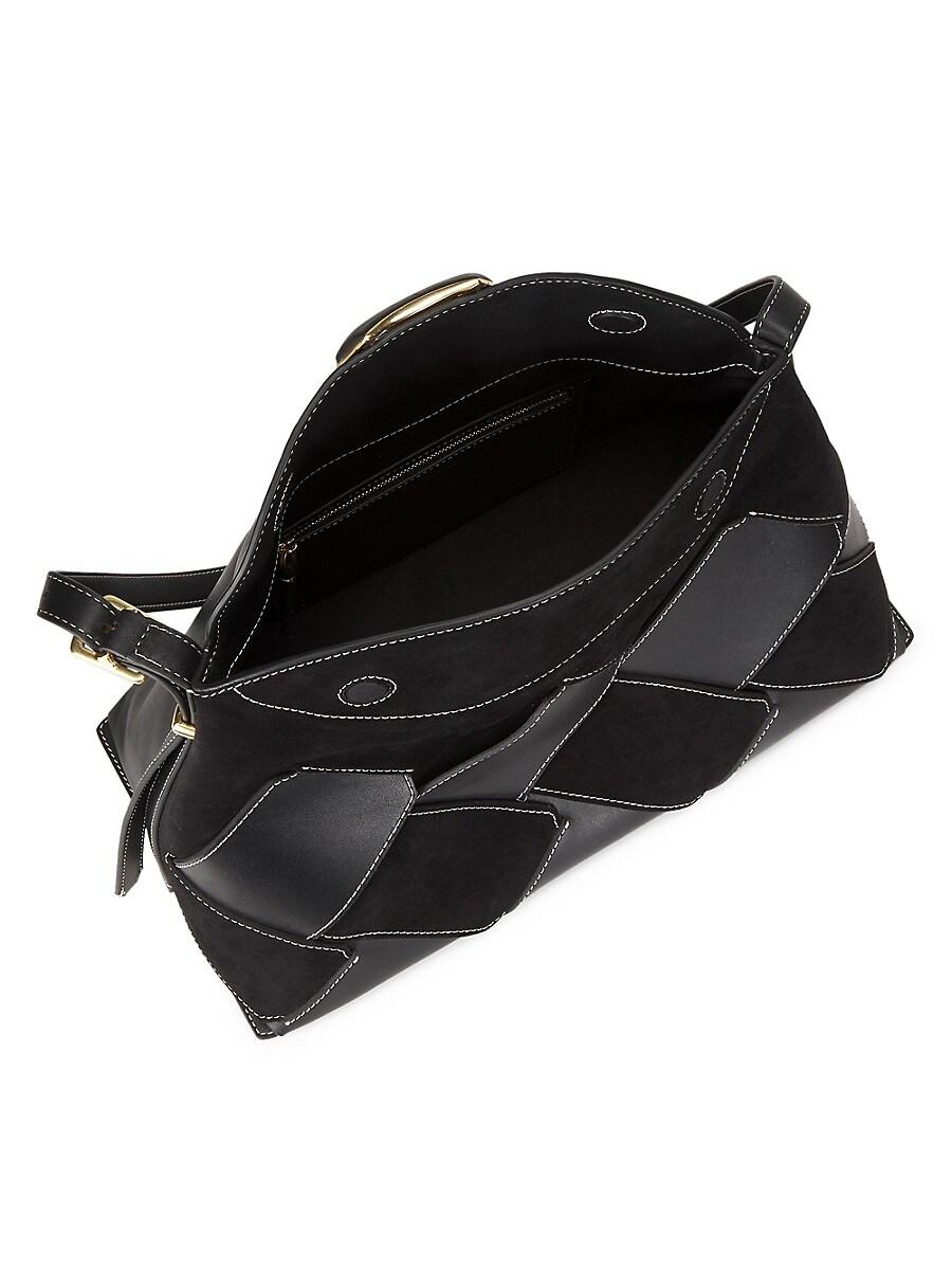 Phillip Lim Woven Id Leather Shoulder Bag in Black Lyst