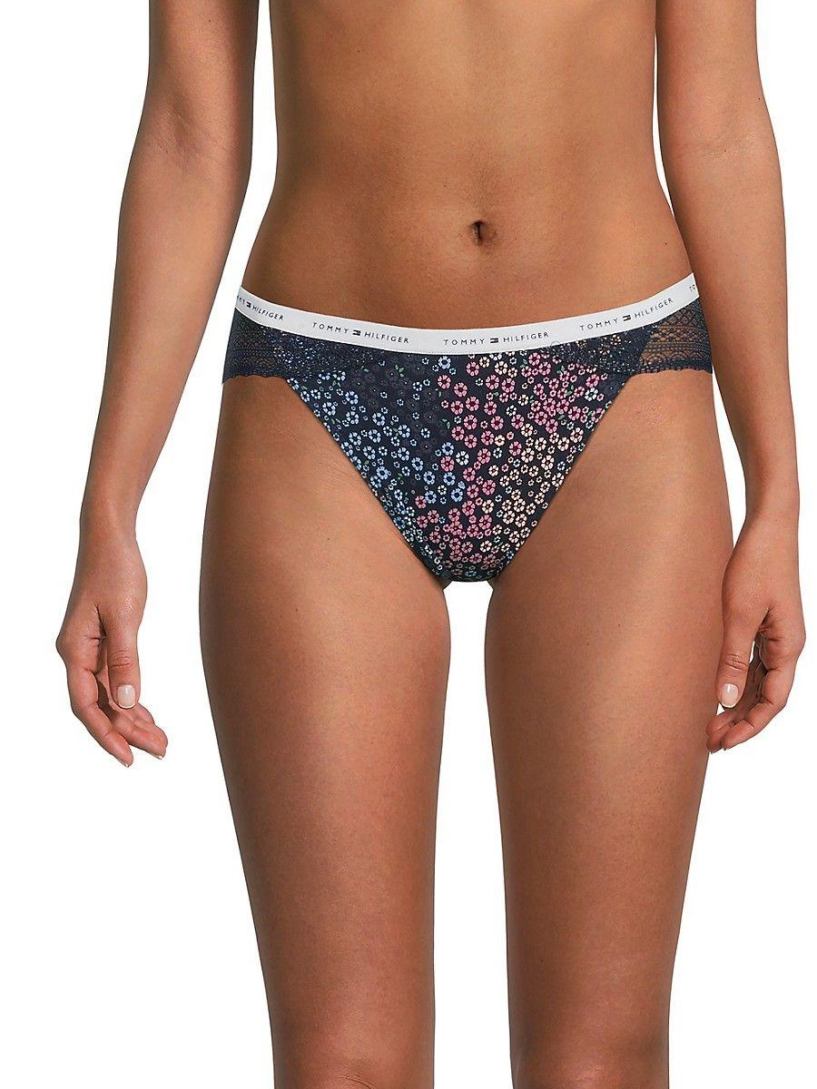 Tommy Hilfiger 3-pack Lace Trim Bikini Panties in Purple