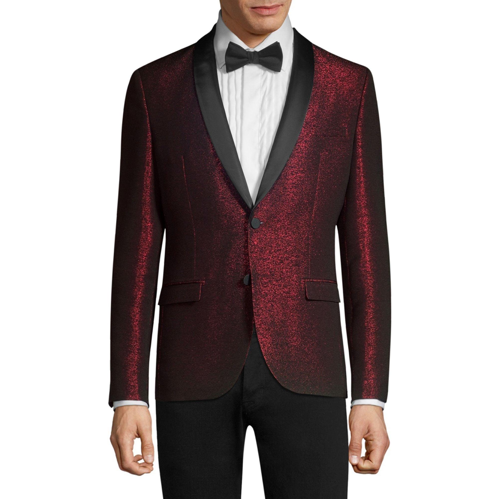 HUGO Arti Extra Slim-fit Sparkle Jacket in Red for Men - Save 57% - Lyst