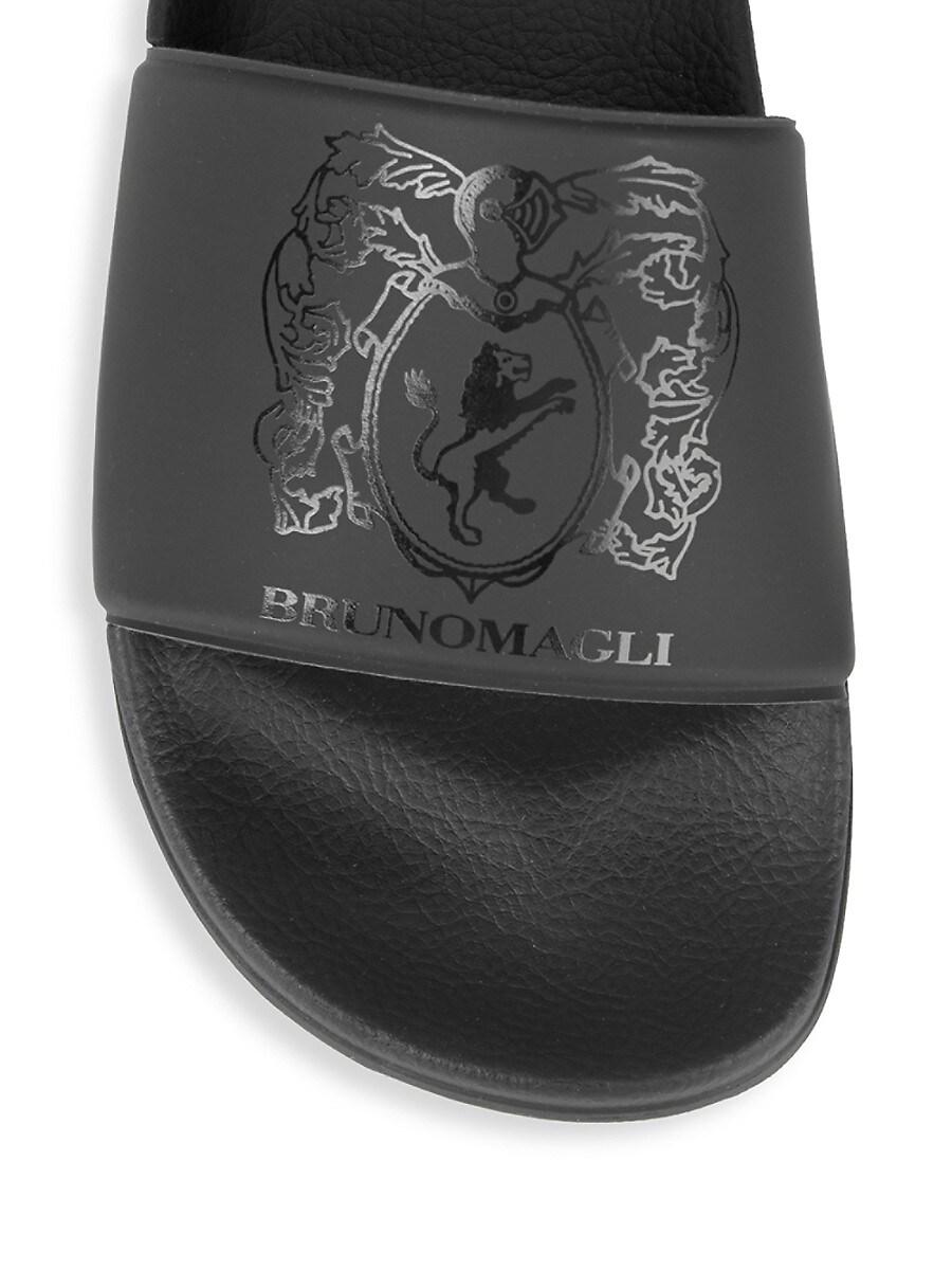 Bruno Magli Martino Logo Crest Slide 