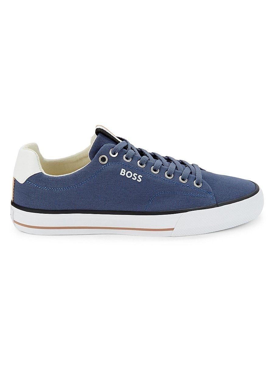 BOSS by HUGO BOSS Aiden Tenn Logo Low Top Sneakers Blue for Men |