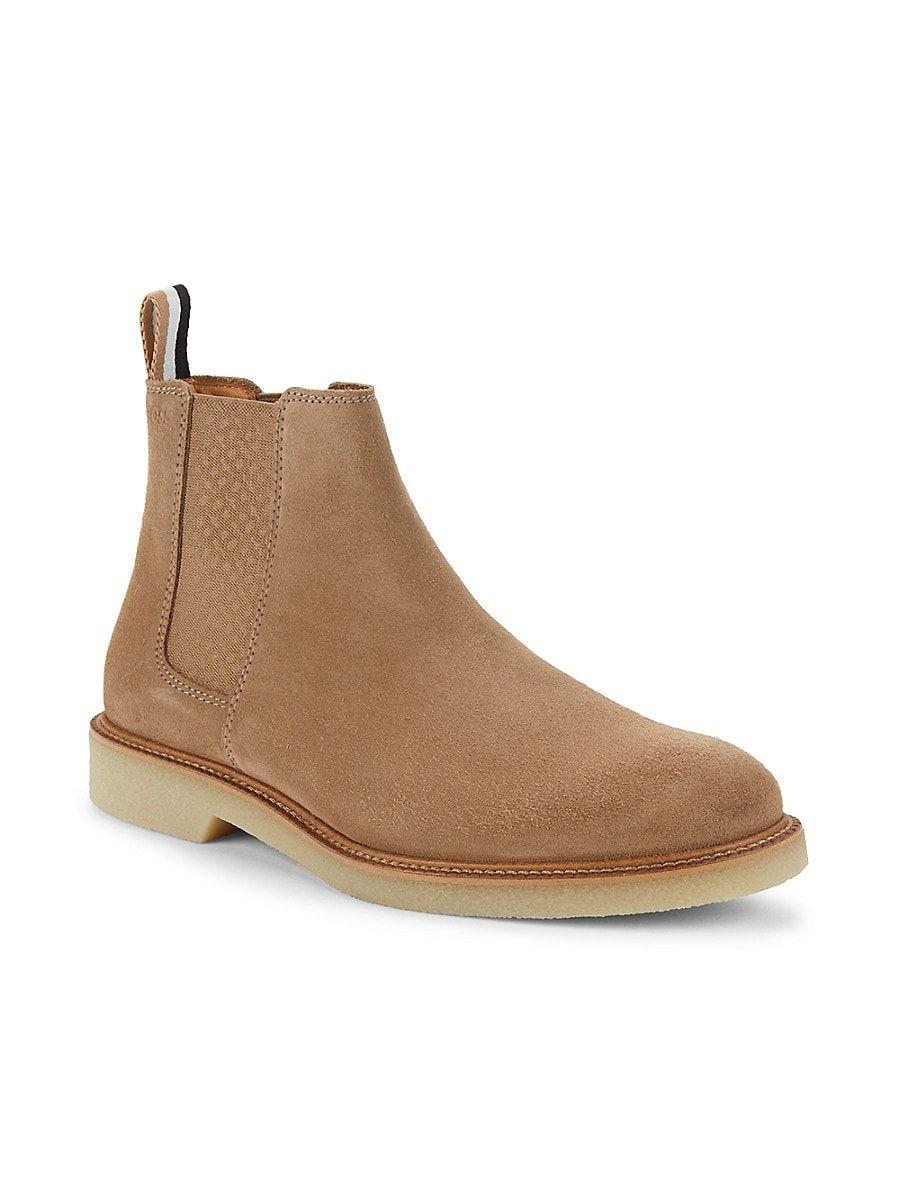 BOSS by HUGO BOSS Tunley Cheb Suede Chelsea Boots in Brown for Men | Lyst