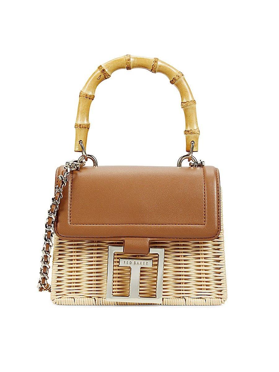 かごバッグ TED BAKER Basket Rattan Crossbody TED BAKER Basket Rattan Crossbody