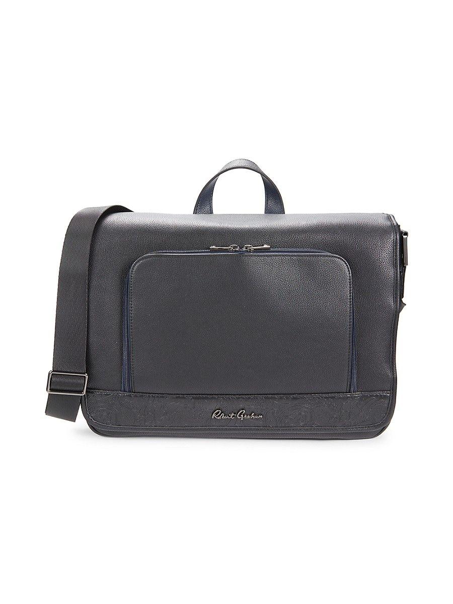 Robert graham mulberry leather messenger bag hotsell